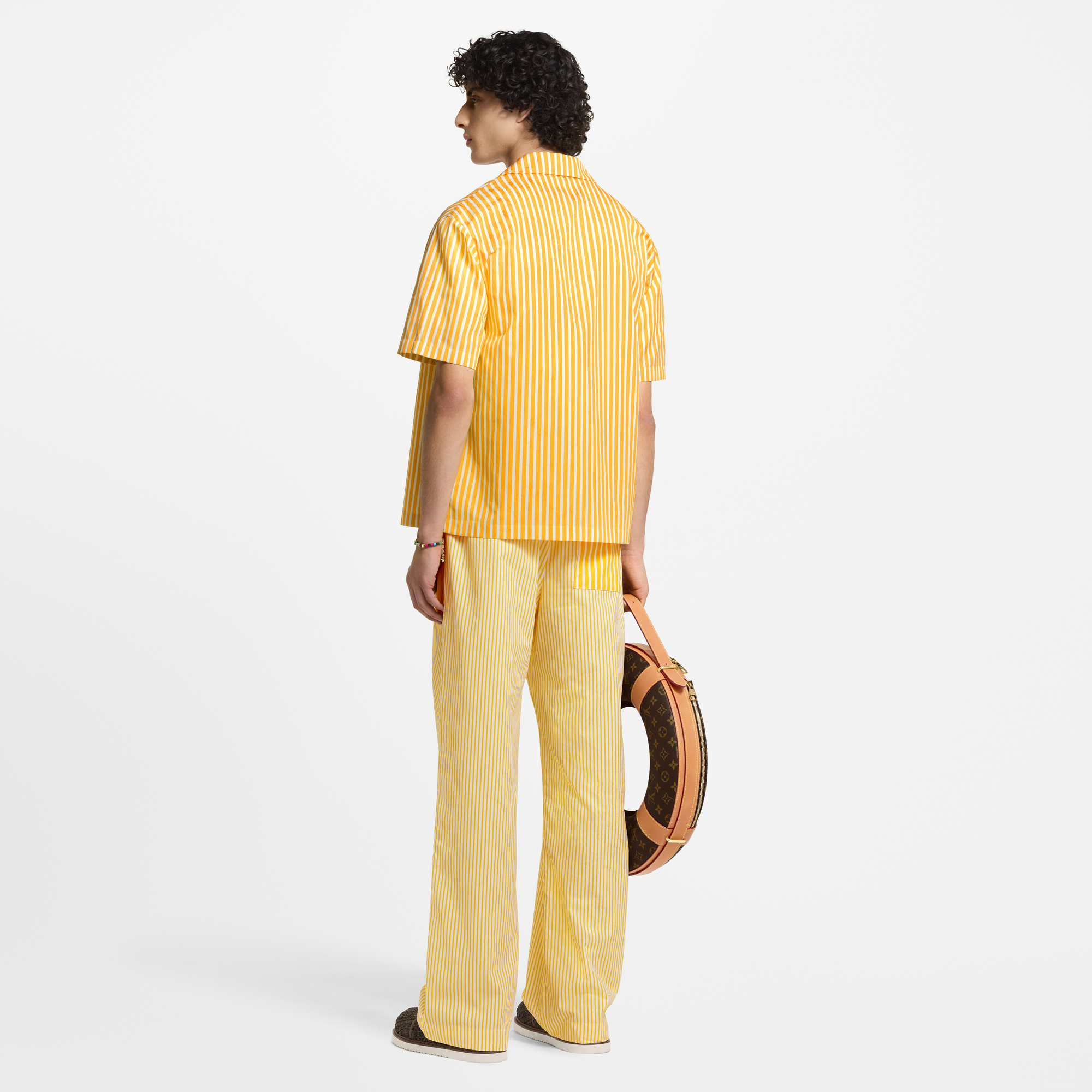 Kurzarm-Hemd mit Streifen, Monogram- sowie Patchwork-Motiv  Herren Ready to Wear Hemden | LOUIS VUITTON (Zoom)